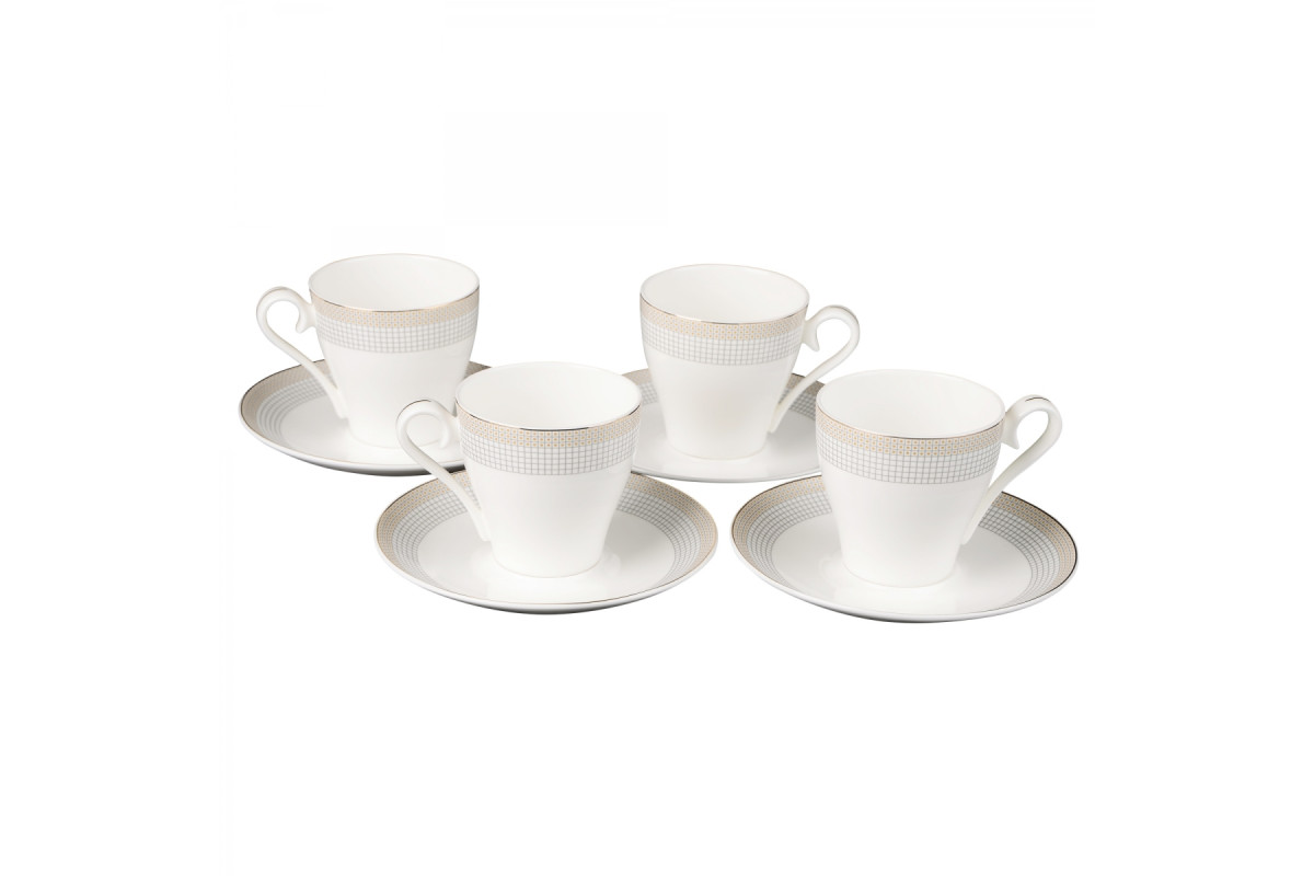 Набор чайных чашек с блюдцами NP82SETTEA 4+4