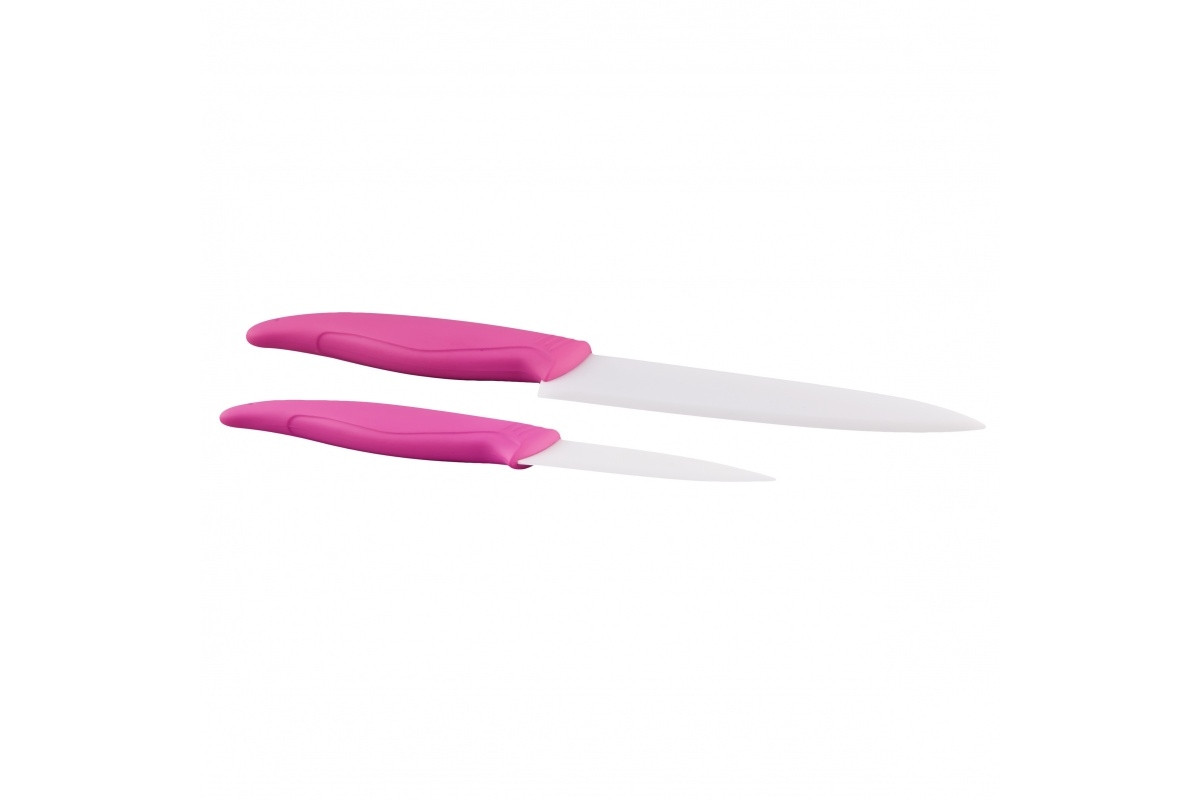 Набор керамических ножей 2шт Pink (NS4SETKN)