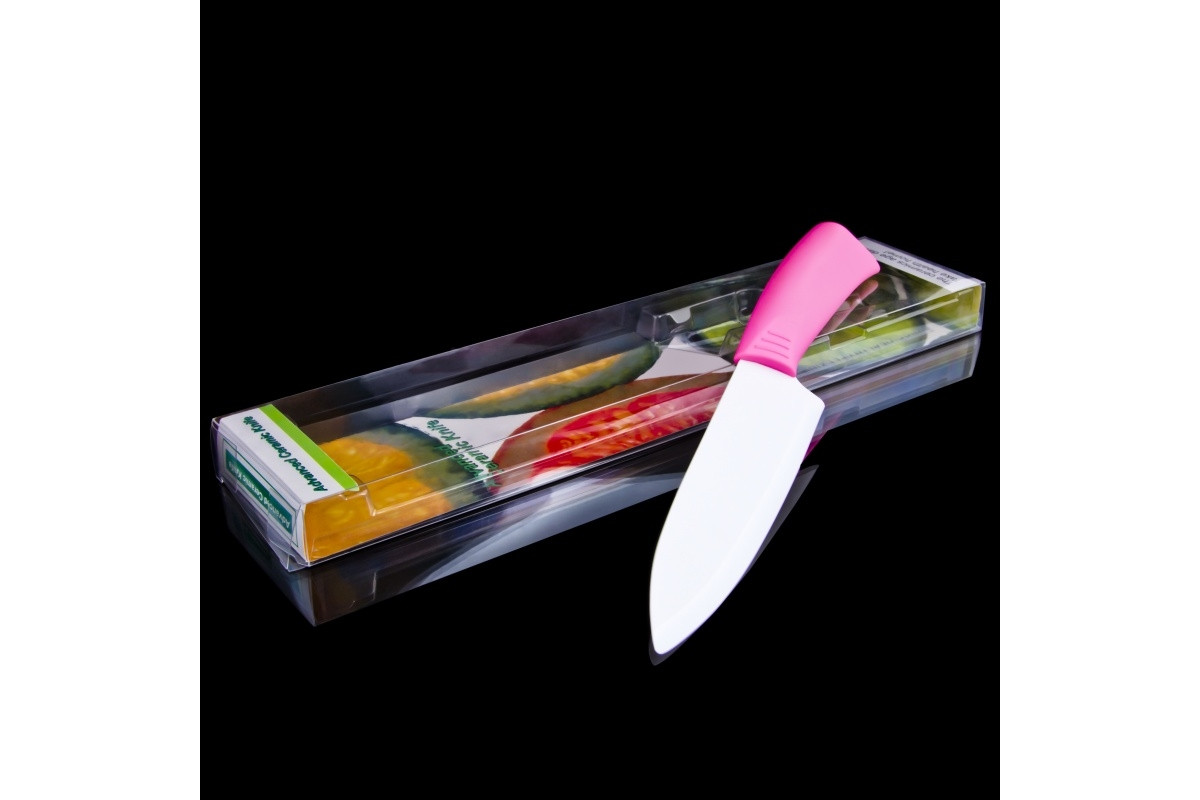 Нож большой керамический 18cm NS7KN1/PINK