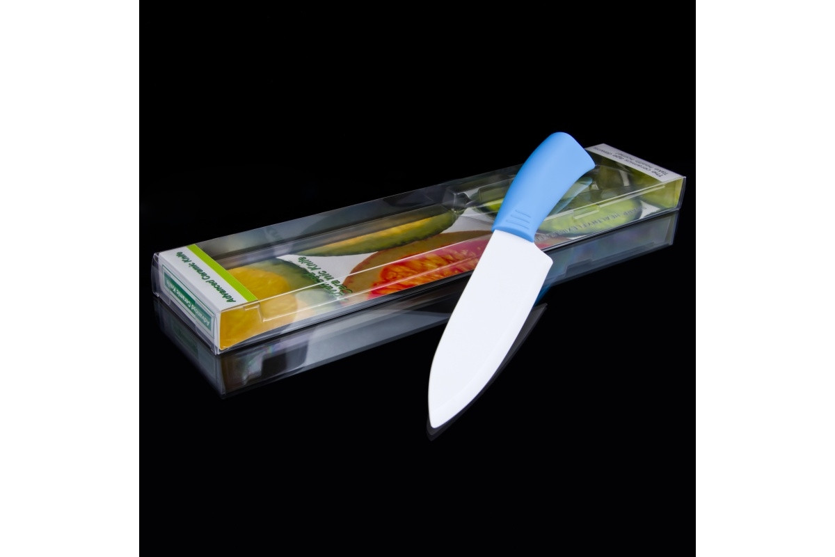 Нож большой керамический 18cm NS7KN1/BLUE