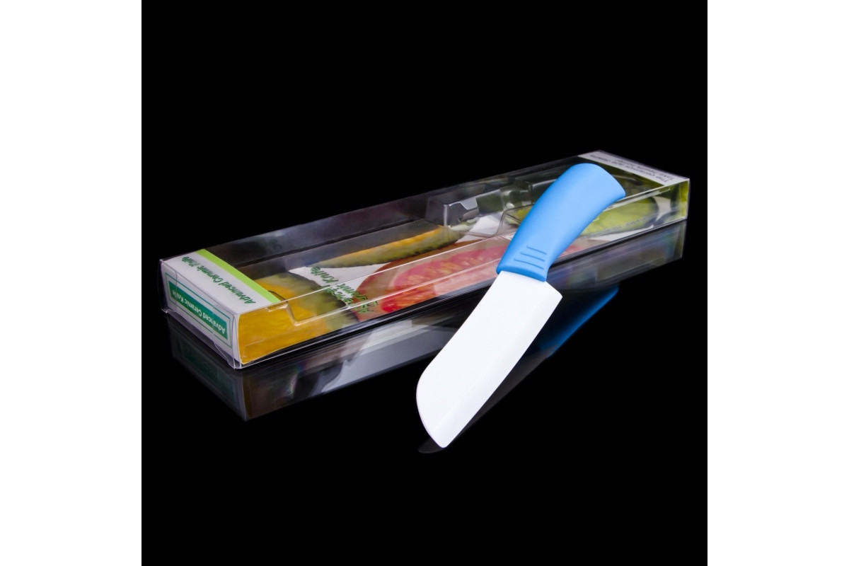 Нож керамический универсальный сантоку, лезвие 13cm NS7KN5/BLUE
