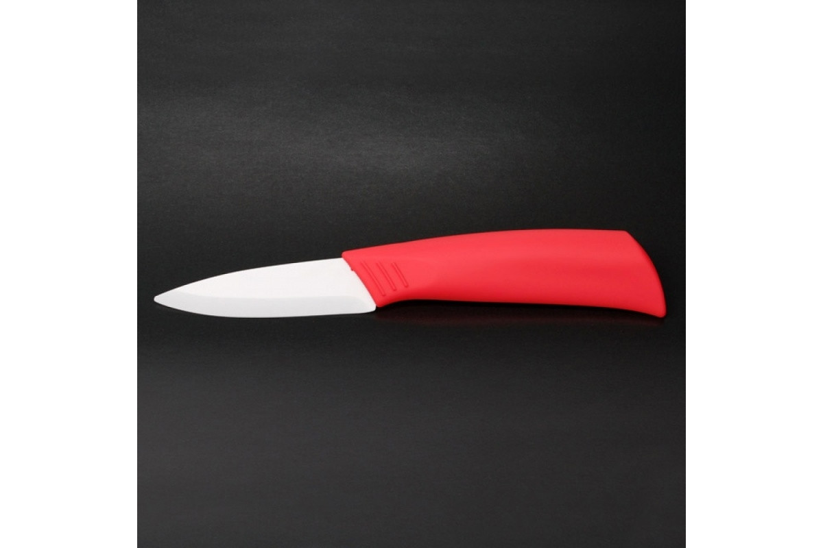 Нож для очистки овощей керамический, лезвие 8cm NS7KN7/RED