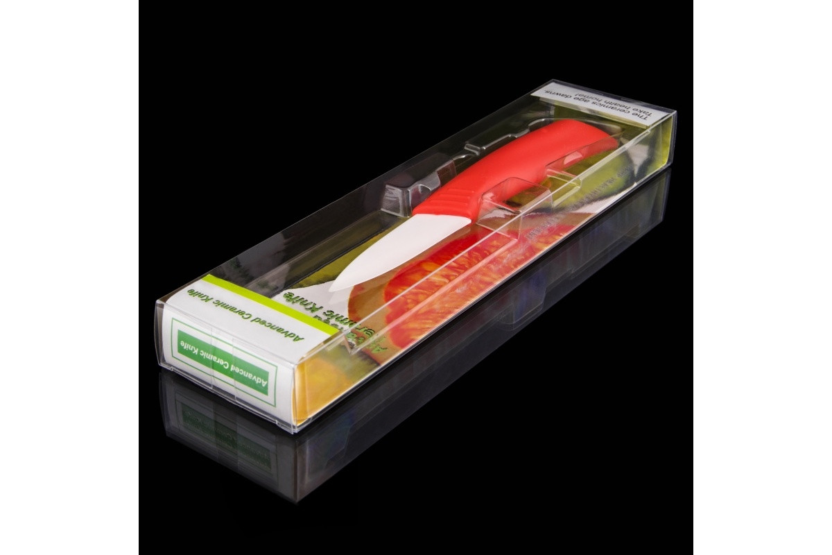 Нож для очистки овощей керамический, лезвие 8cm NS7KN7/RED