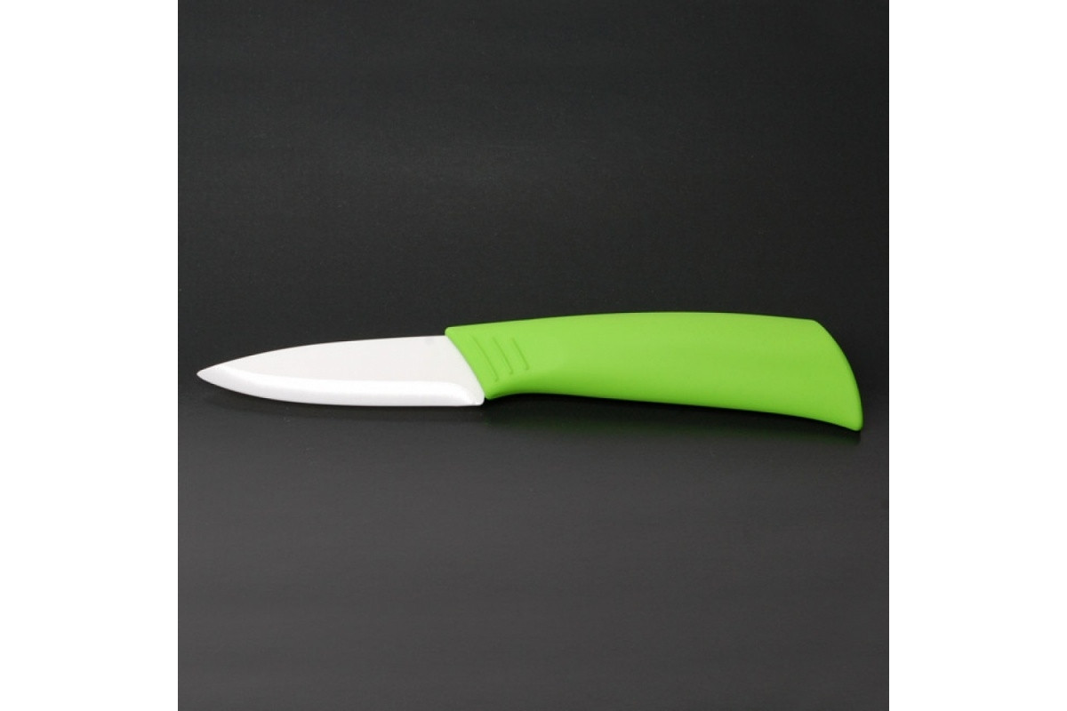 Нож для очистки овощей керамический 8см Green (NS7KN7)