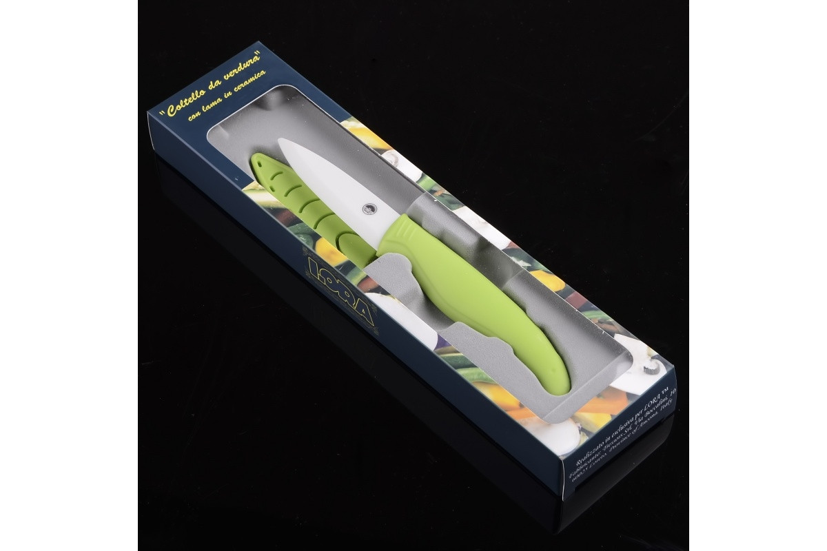 Нож керамический для чистки с чехлом 7.5см Green (NC1KN)
