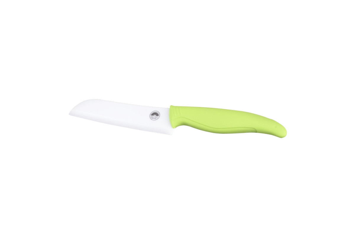 Нож-сантоку керамический с чехлом 12.5см Green (NC4KN)