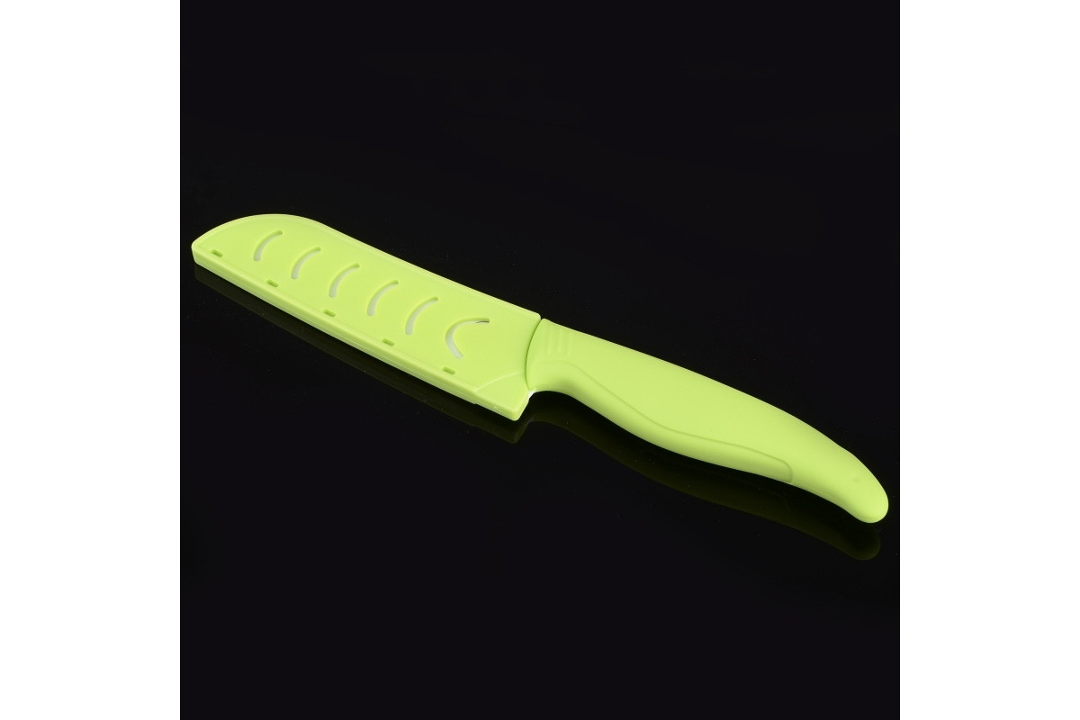 Нож-сантоку керамический с чехлом, лезвие 12,5cm NC4KN/GR