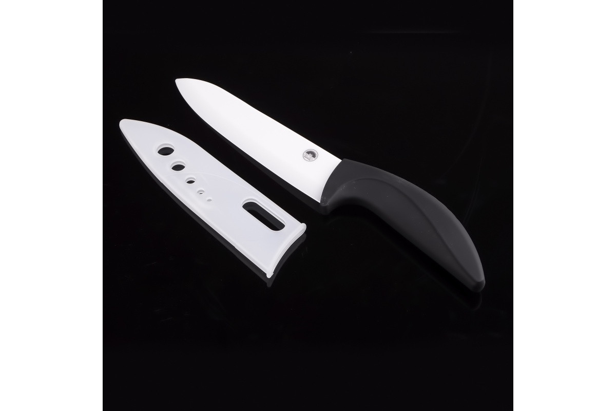Нож керамический с чехлом 15см Шеф Black (NC14KN)