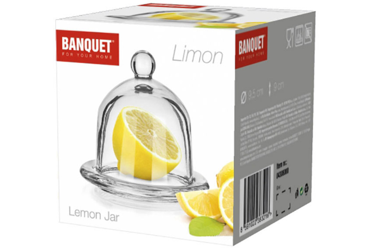 Подставка для лимона стеклянная LIMON 12,5cm