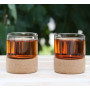 Комплект чайных стаканов на корковой подставке Herisson 200ml 2шт