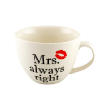 Чашка Keramia Mrs. always right, 520ml
